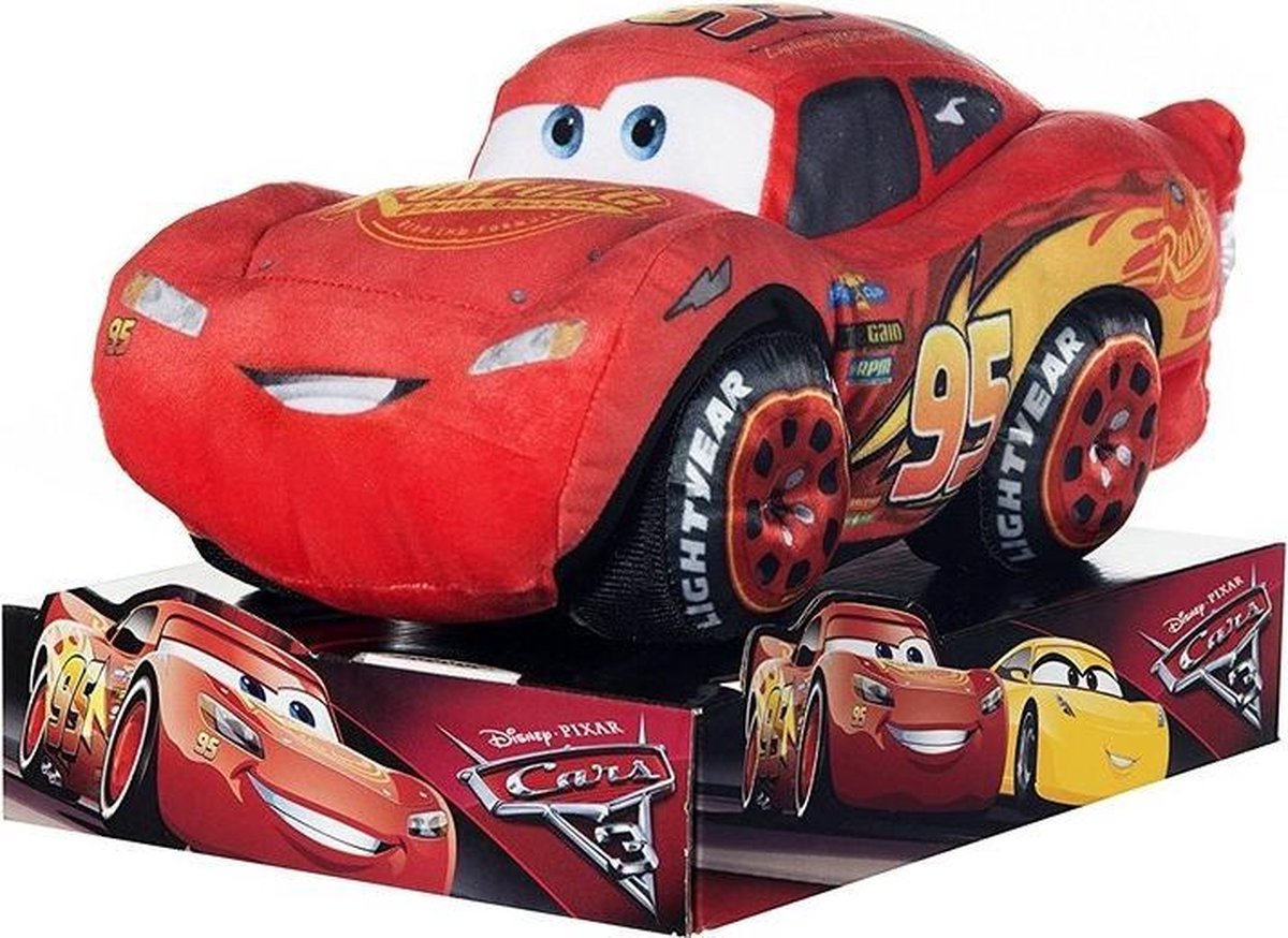 Disney Cars 3 McQueen pluche knuffel 29 cm | bol.com