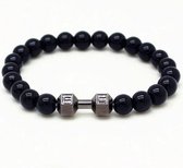 Memphis kralen armband Onyx Dumbbell Black