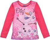 Disney Frozen - Olaf longsleeve shirt - meisjes- roze- maat 104
