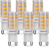 Groenovatie LED Lamp G9 - 5W - 55x18 mm - 6-Pack - Warm Wit