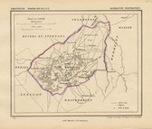 Historische kaart, plattegrond van gemeente Riethoven in Noord Brabant uit 1867 door Kuyper van Kaartcadeau.com