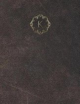 Monogram K Grid Sketchbook
