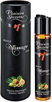 Plaisirs Secrets Massage Olie Exotische Vruchten - 59 ml