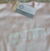 Shirtje roze Lief Grappig Ondeugend met naam | Lange of korte mouw | lichtroze | maat 56-110