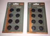 Knoopcel 3V CR2025 Powerfull Lithium - 16 stuks