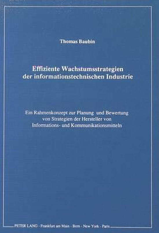 Effiziente Wachstumsstrategien der informationstechnischen I ... - cover