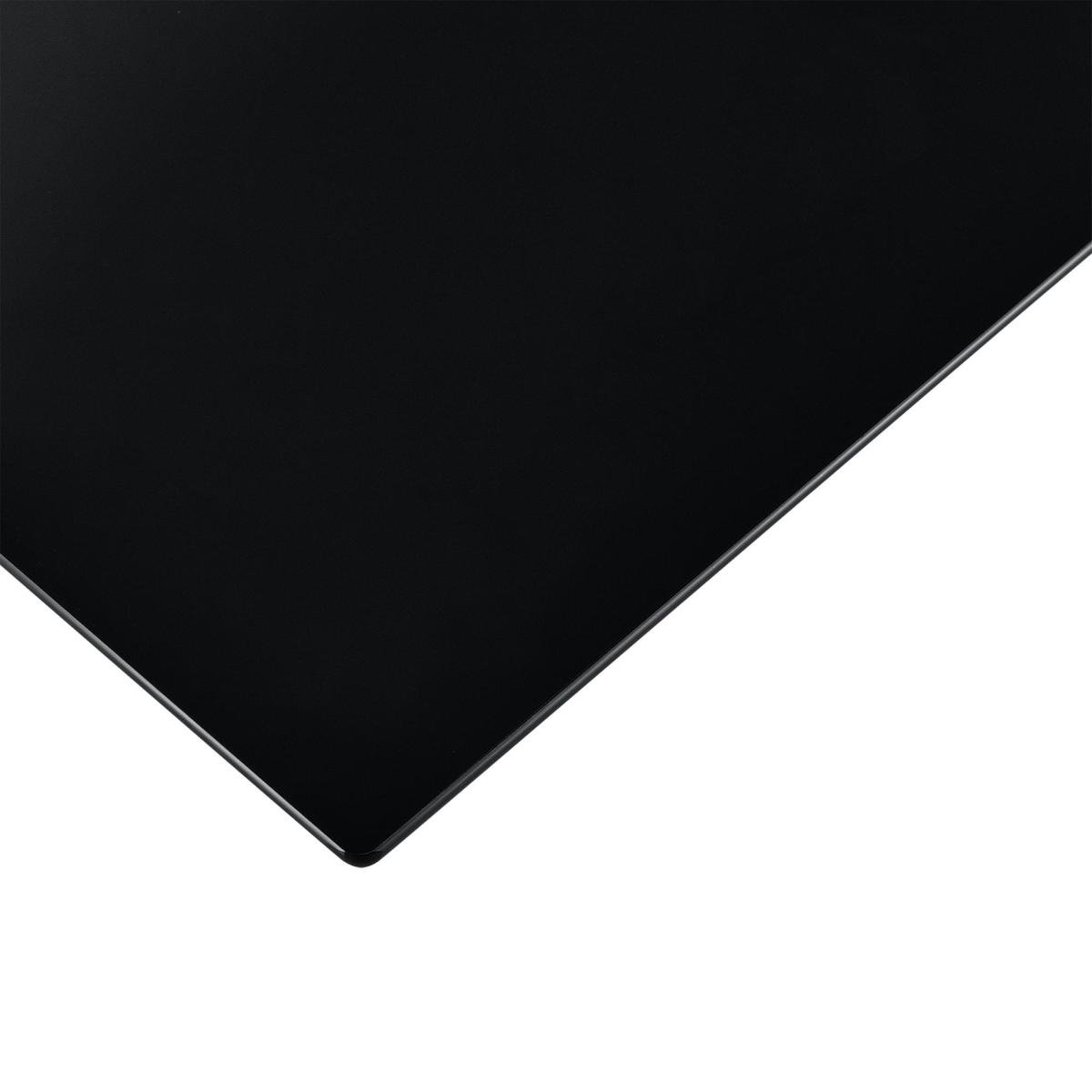 Glasplaat ESG veiligheidsglas 6 mm voor tafels 80x80 cm zwart | bol.com