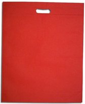 Cadeautasje non woven (85grs) 35x45cm ROOD (50 stuks)