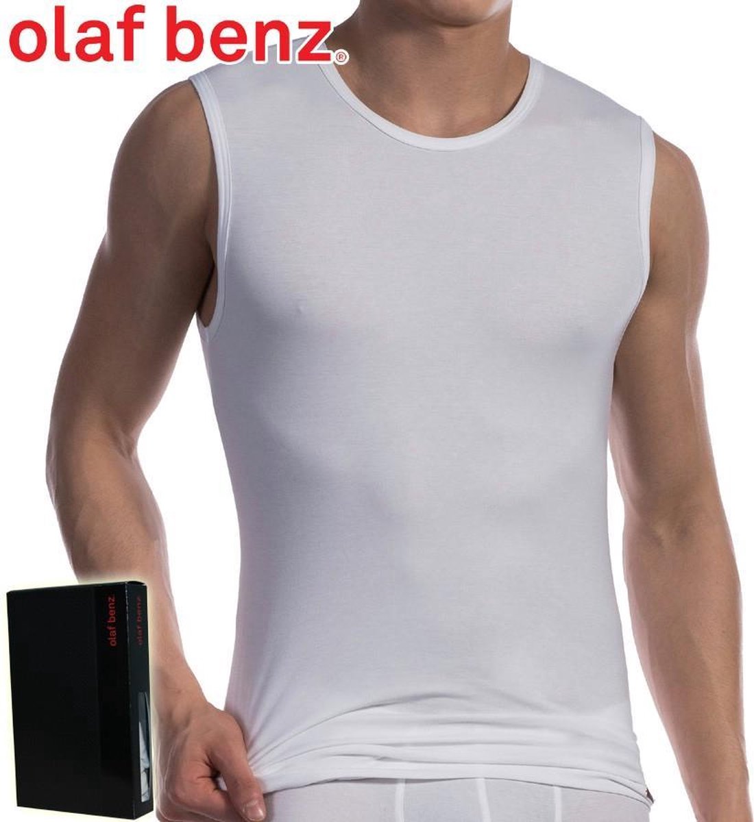 Olaf Benz Muscle tank - Wit - Medium