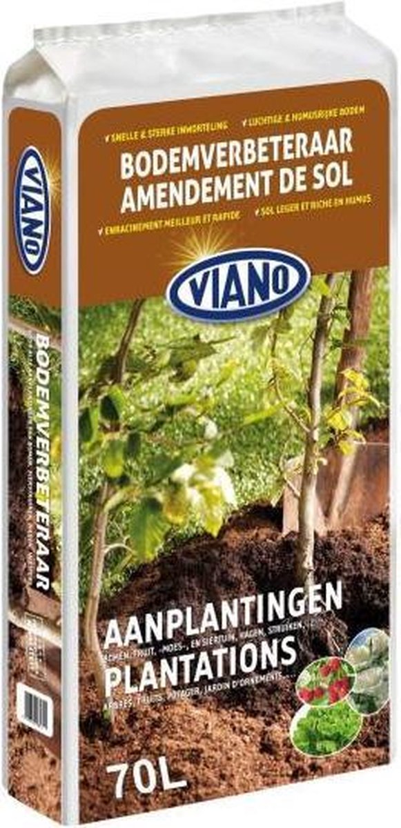 Viano Bodemverbeteraar Aanplantingen - 40L - Universeel - Organisch