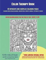 Color Therapy Book (40 Complex and Intricate Coloring Pages): An intricate and complex coloring book that requires fine-tipped pens and pencils only
