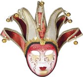 4 stuks: Masker Venetie - joker donna