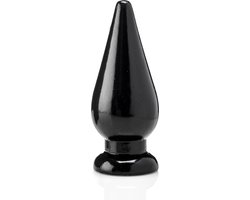Buttplug XXL - 24 cm - 9,5 cm breed - Vinyl - Grote Butplug Zwart