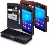 Sony Xperia Z3 Plus Bookcase hoesje - CaseBoutique -  Bruin - Leer