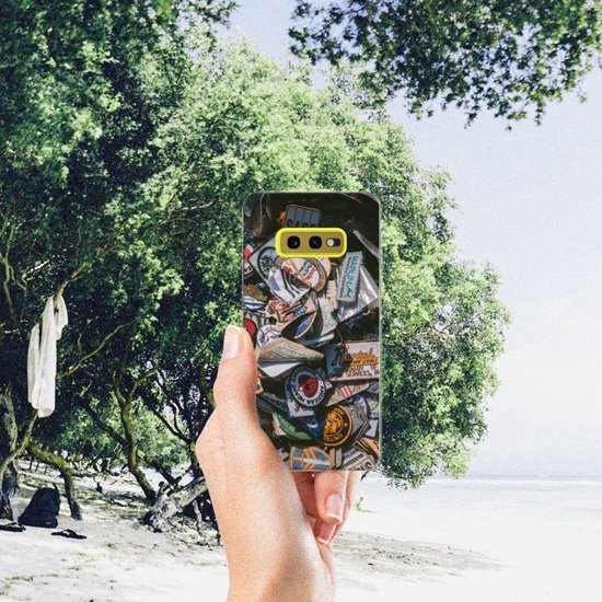 Coque Téléphone pour Samsung Galaxy S10e Tenphone Etui Coque Badges