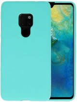 Bestcases Color Telefoonhoesje - Backcover Hoesje - Siliconen Case Back Cover voor Huawei Mate 20 - Turquoise