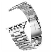 Bandje geschikt voor Apple Watch Horloge Band Zilver 42 MM - iWatch Watchband Bandje - Smartwatch Armband Roestvrij Staal