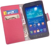 HC Book Roze Flip Wallet case Telefoonhoesje Samsung Galaxy Core Advance