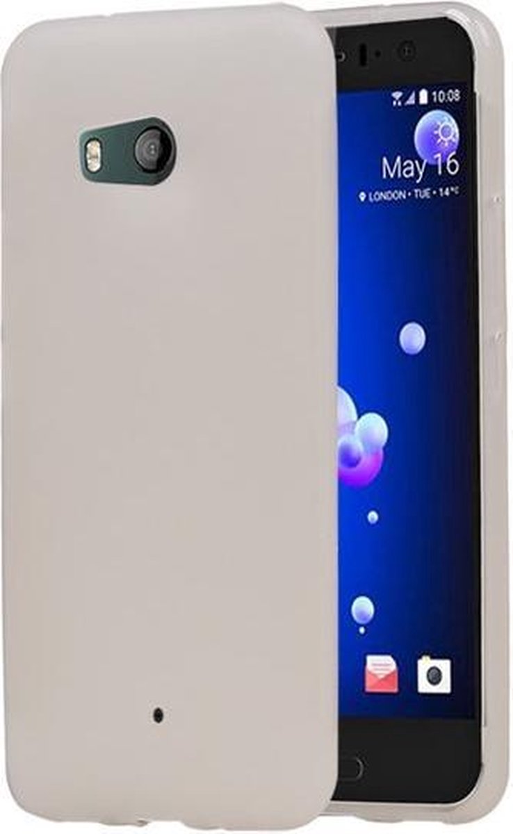 BestCases.nl HTC U11 TPU back case hoesje Wit