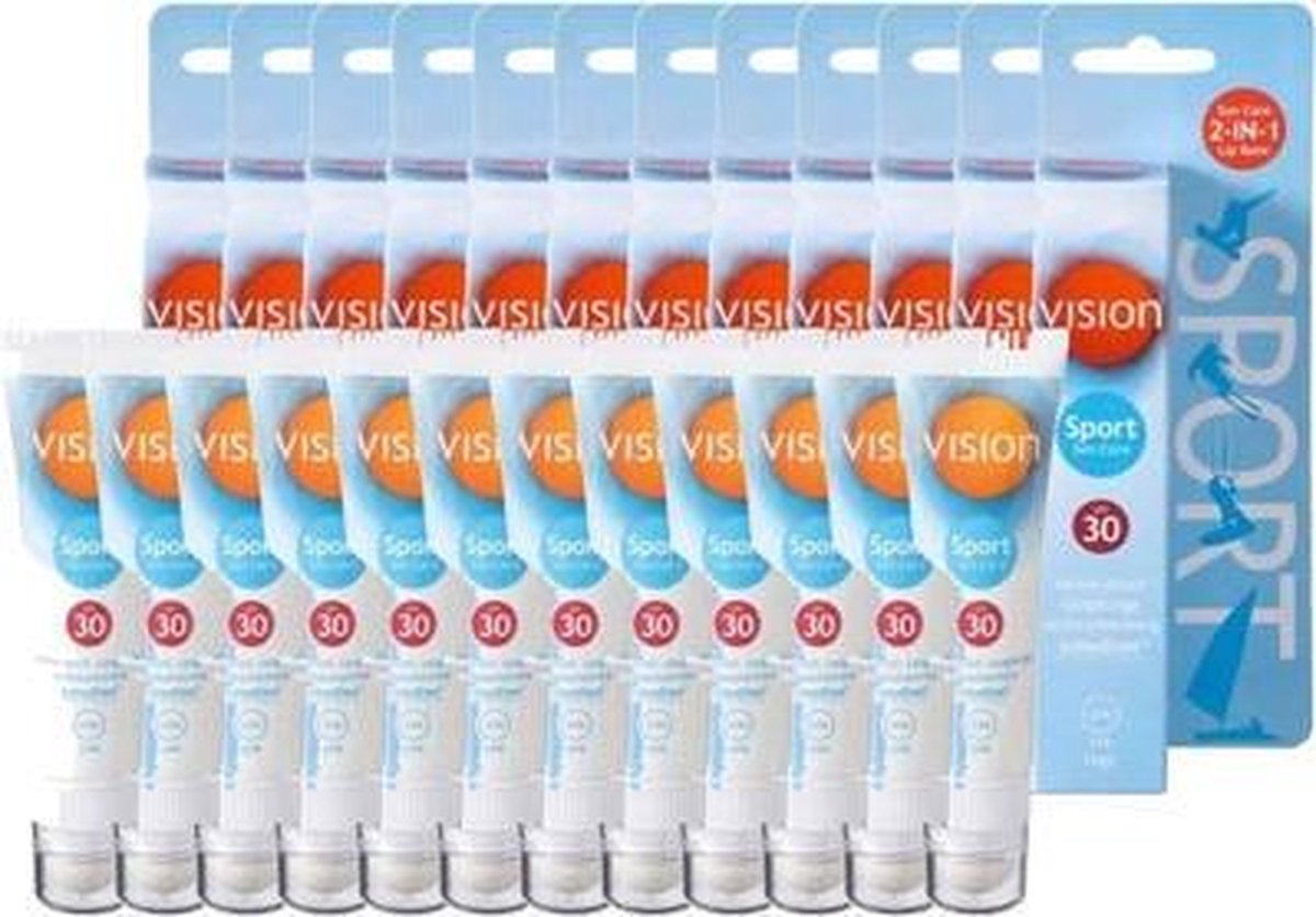 Vision Sport Zonnebrand Sun Care Factor(spf)30 Voordeelverpakking