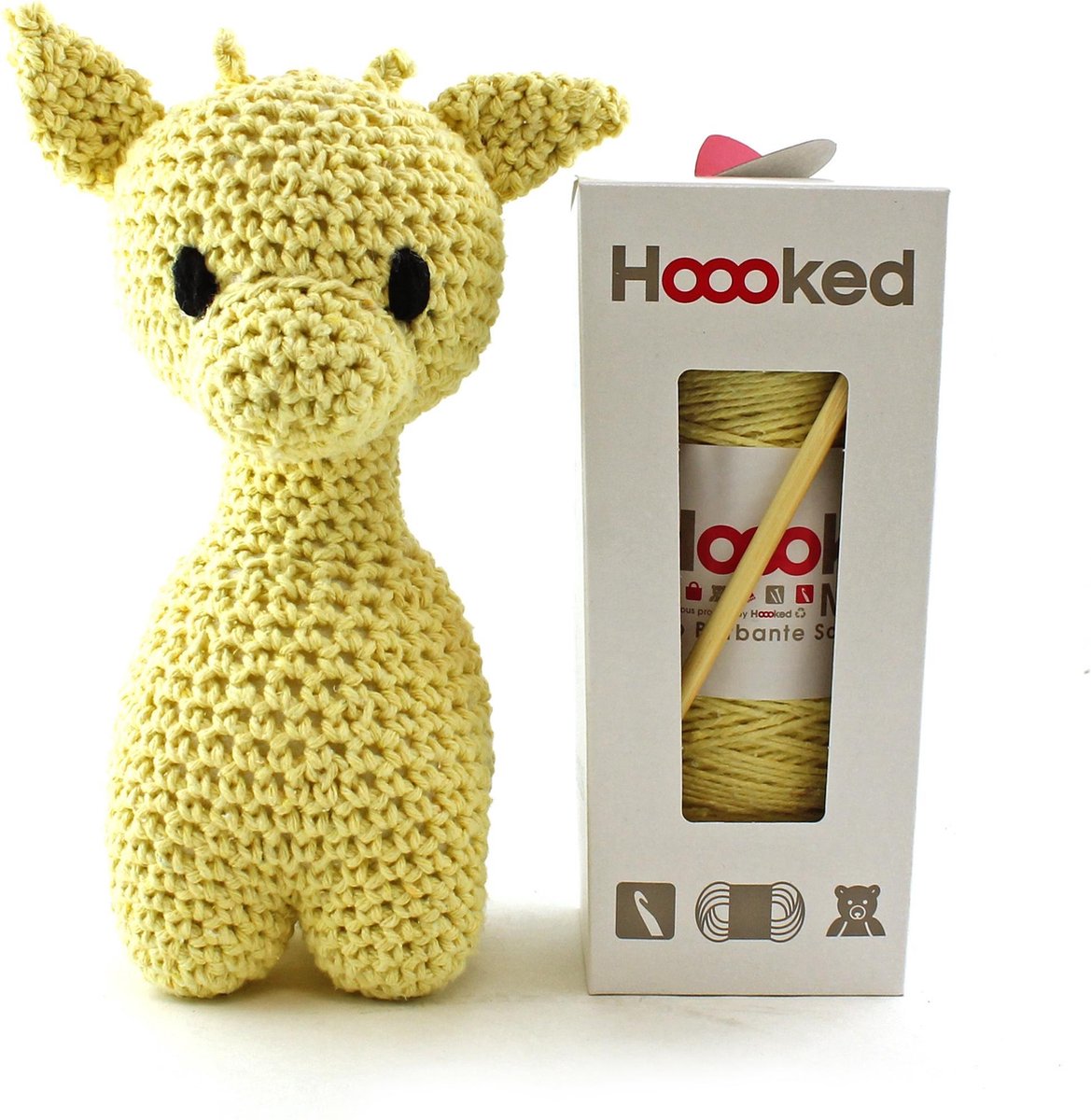 Hoooked Haakpakket Giraffe Ziggy Kit Eco Barbante Popcorn 8613