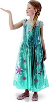 Luxe kostuum van Elsa Frozen™ voor meisjes - Verkleedkleding - 110/116 - Carnavalskleding