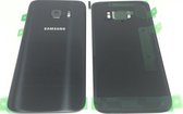 Batterij Cover Zwart - geschikt voor de Samsung Galaxy S6 Edge   - originele kwaliteit