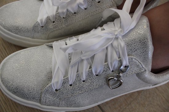FABULOUS.FABS DAMES SCHOENEN sneakers zilver/wit maat :36-40 | bol.com