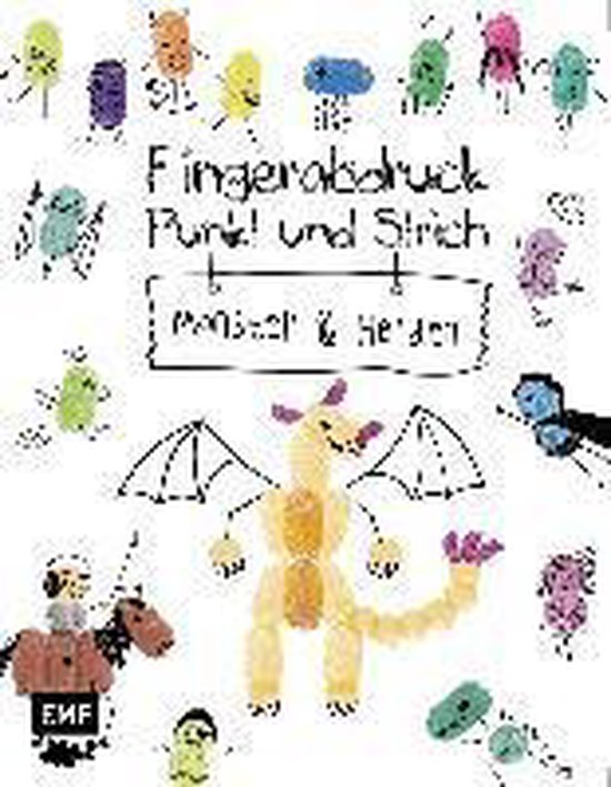 Foto: Fingerabdruck punkt und strich monster und helden