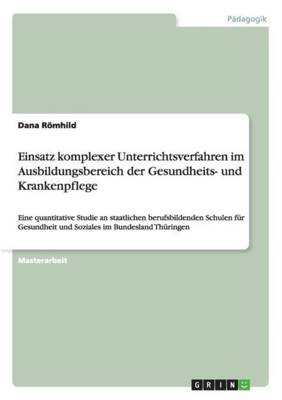 Einsatz komplexer Unterrichtsverfahren im Ausbildungsbereich ... - cover