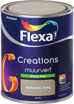 Flexa Creations - Peinture pour les murs Extra Matt - Authentic Grey - 1 litre