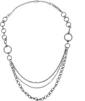 Lange ketting zilver-kleurig