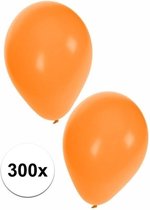 Oranje ballonnen 300 stuks