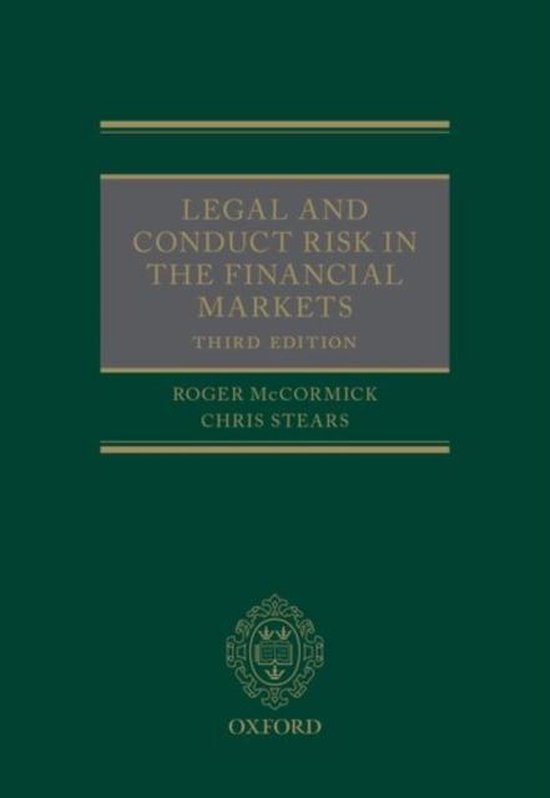 Legal and Conduct Risk in the Financial Markets