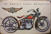 Retro plaat "The World's finest Motorcycle"
