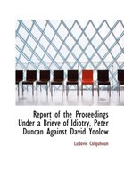 Report of the Proceedings Under a Brieve of Idiotry, Peter Duncan Against David Yoolow