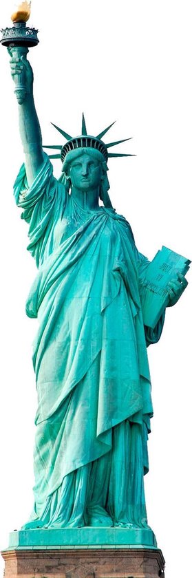 Signs-USA New York Vrijheidsbeeld - Retro Wandbord - Metaal