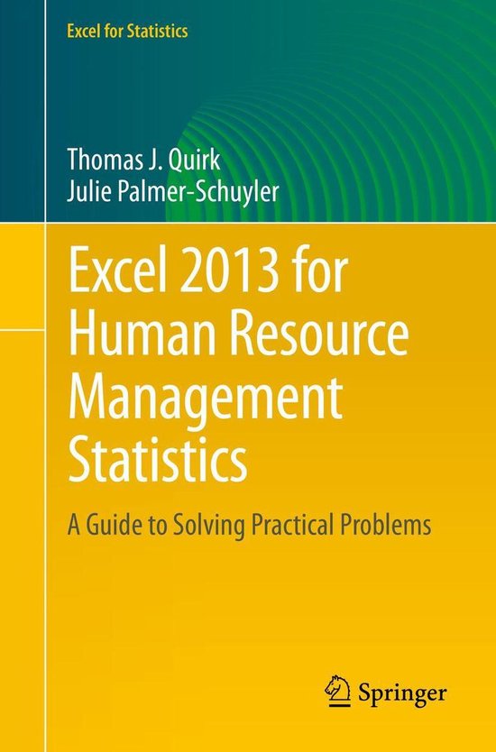 Mathematics and Statistics (R0) - Excel 2013 for Human Resou ... - cover