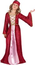 LUCIDA - Middeleeuwse koninginnen kostuum voor meisjes - L 128/140 (10-12 jaar)