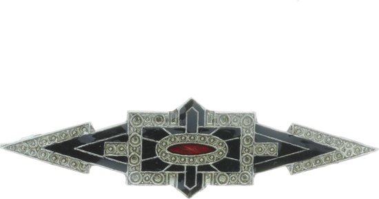 Broche Vintage Argentée Signée Bala Boosté - Occasion Bon état Général