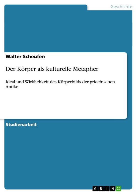 Der Körper als kulturelle Metapher - cover