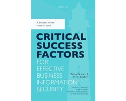 Omslag van Critical success factors for effective business information security
