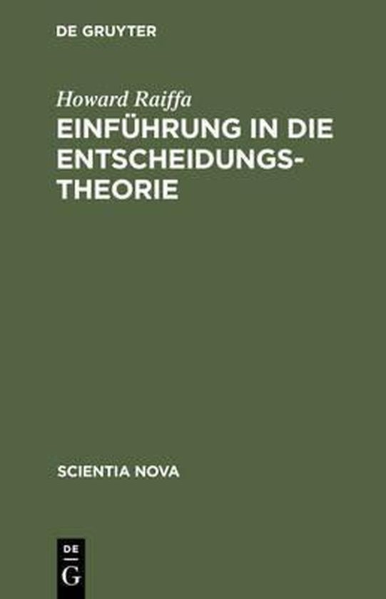 Einführung in die Entscheidungstheorie - cover
