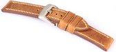 Horlogeband Terra Cognac - Leer - 24mm