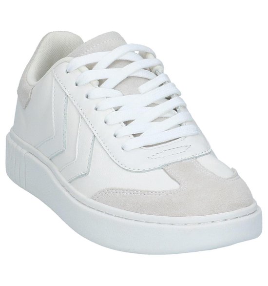 bol.com | Hummel - Aarhus Classic Low - Sneaker laag sportief - Dames -  Maat 39 - Wit - 9001 -White