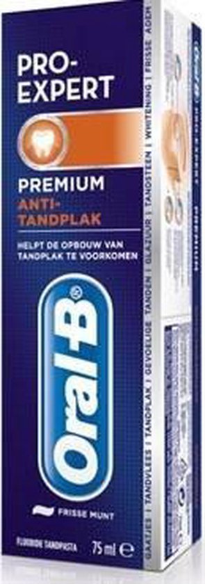 Oral B Pro-Expert Premium Anti-Tandplak - 75 ml - Tandpasta | bol.com