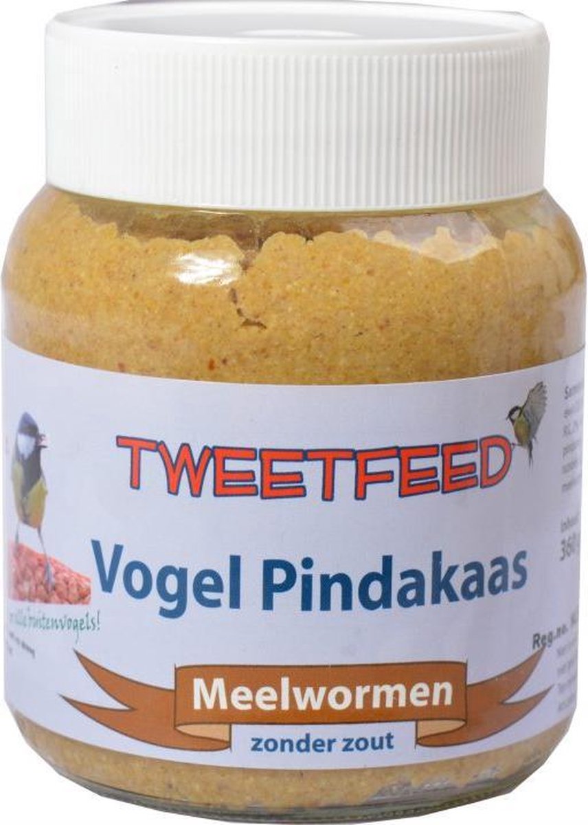 Tweetfeed Vogelpindakaas zonder zout Meelworm