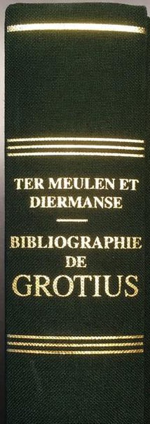 Bibliographie des écrits imprimés de Hugo Grotius - cover