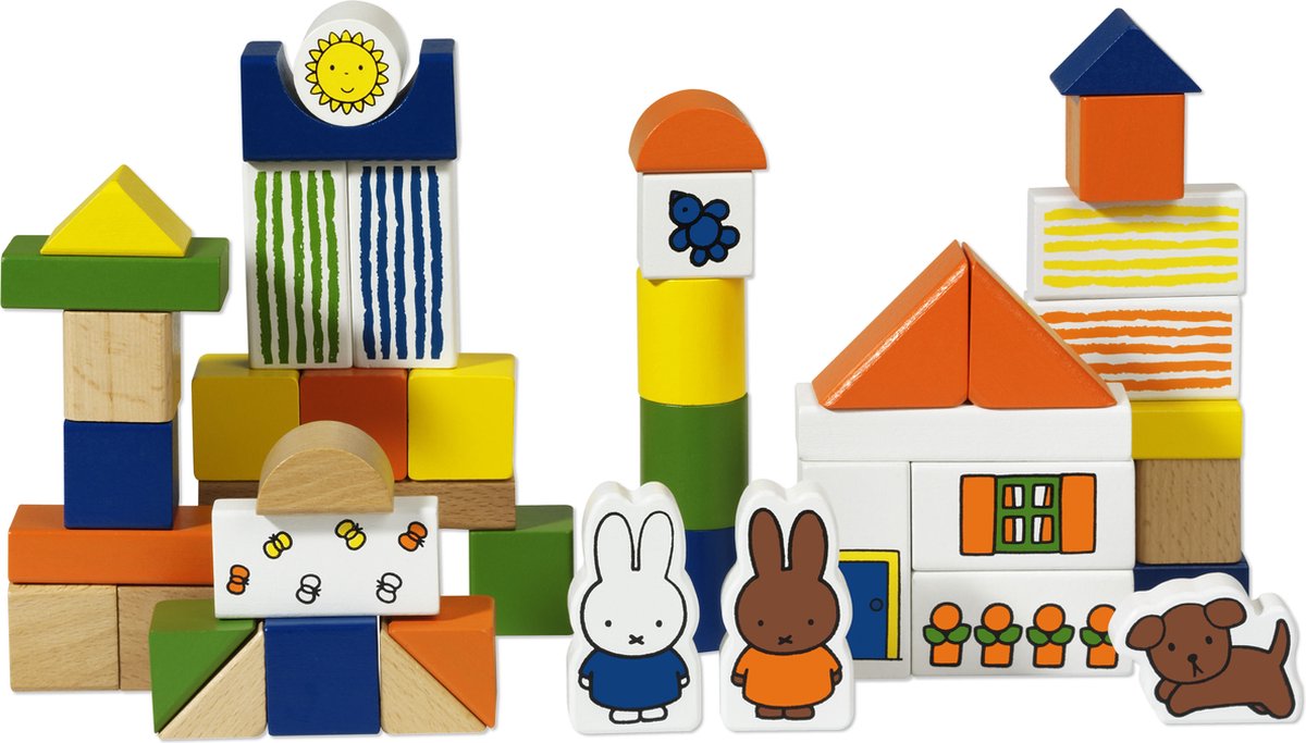 Nijntje blokkenton met vijftig blokjes