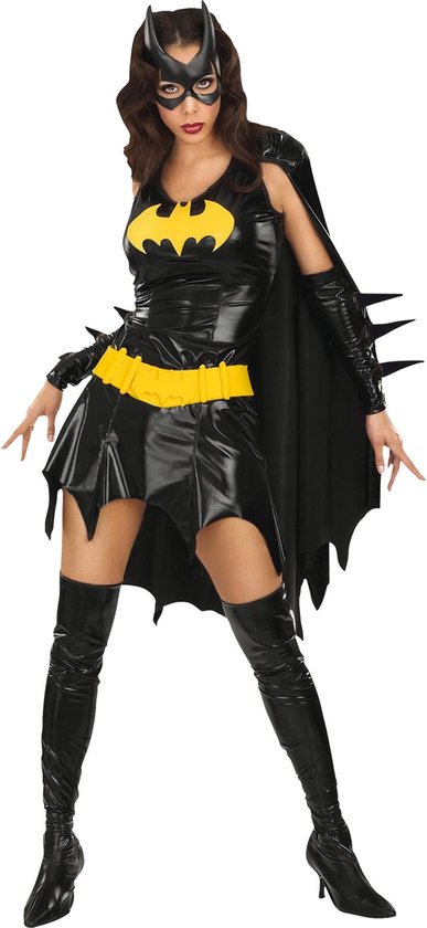 Kort sexy Batgirl kostuum voor volwassenen - Carnavalskleding - Maat M - Zwart